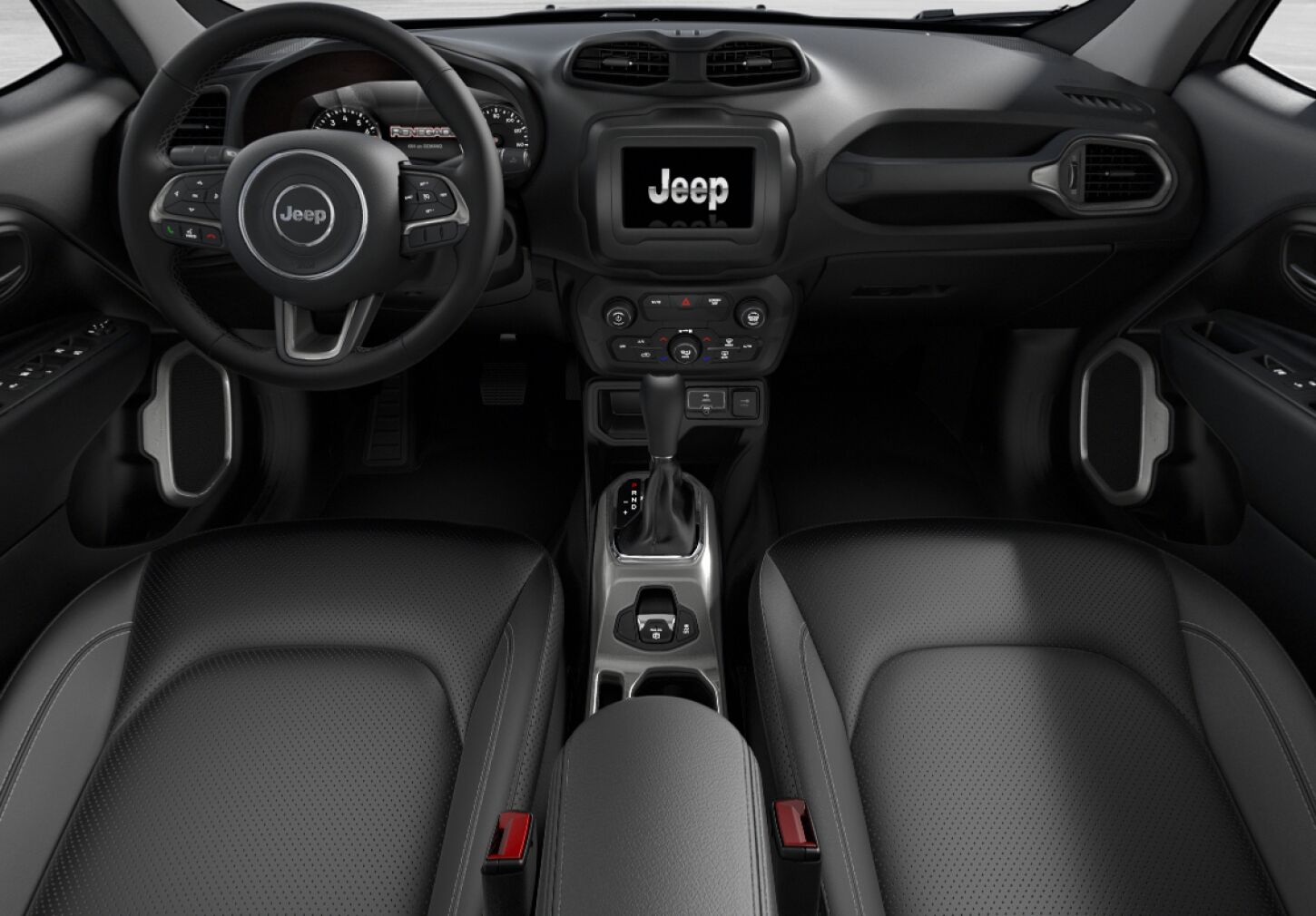 2019 Jeep Renegade Limited Black Front Interior Picture